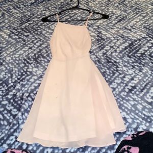 Sheer light pink classy dress!
